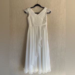 Girls Size 12 White Flower Girl / First Communion Dress